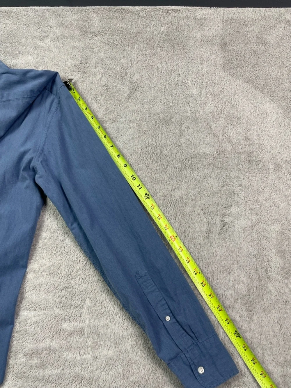 J.‎ Crew Men's Secret Wash Shirt - Medium - Classic Fit - Blue Stretch Cotton